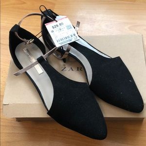 Zara Black Flats